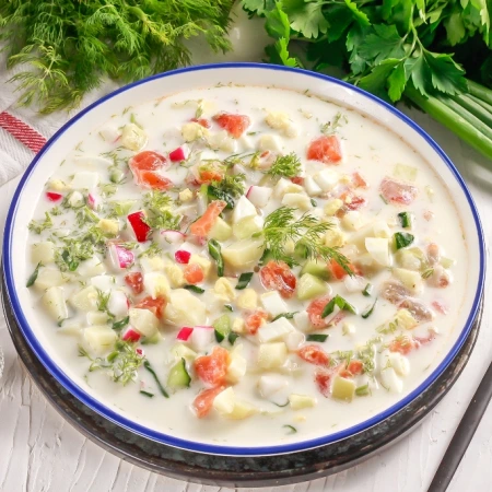 Окрошка с мясом