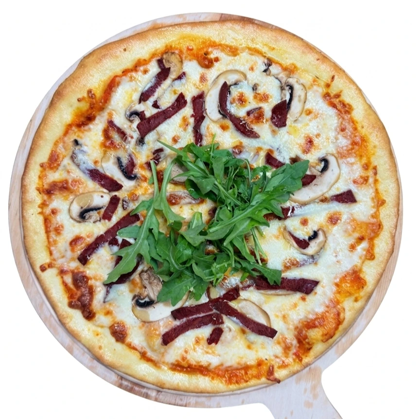 Qo'ziqorinli go'shtli pizza (30 sm)