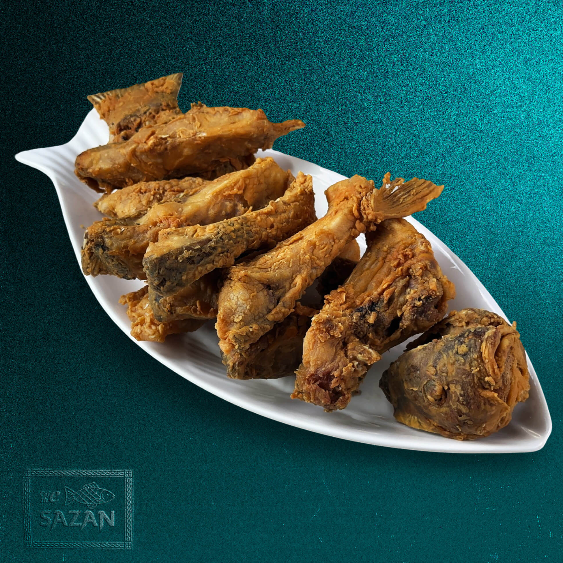Sazan unsiz qovurilgan  (kallali) 1 kg