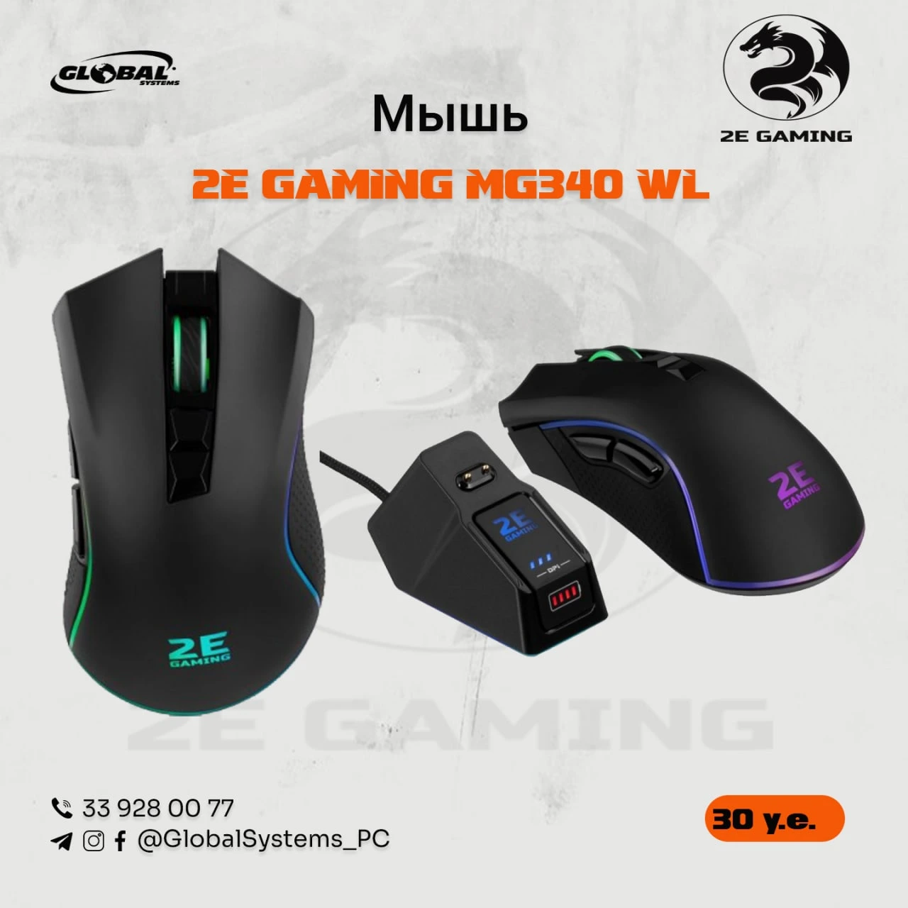  2E Gaming MG340 WL