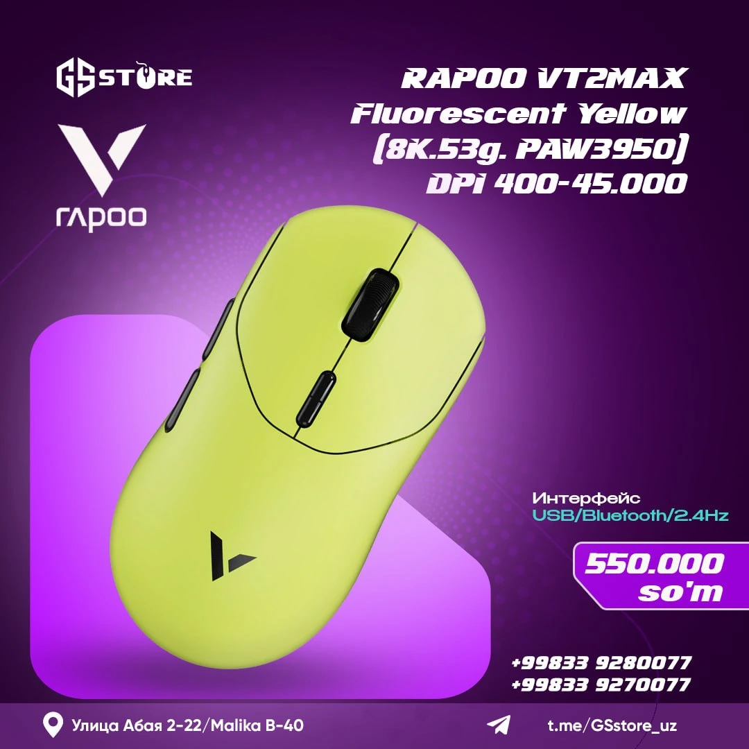 RAPOO VT3PRO MAX