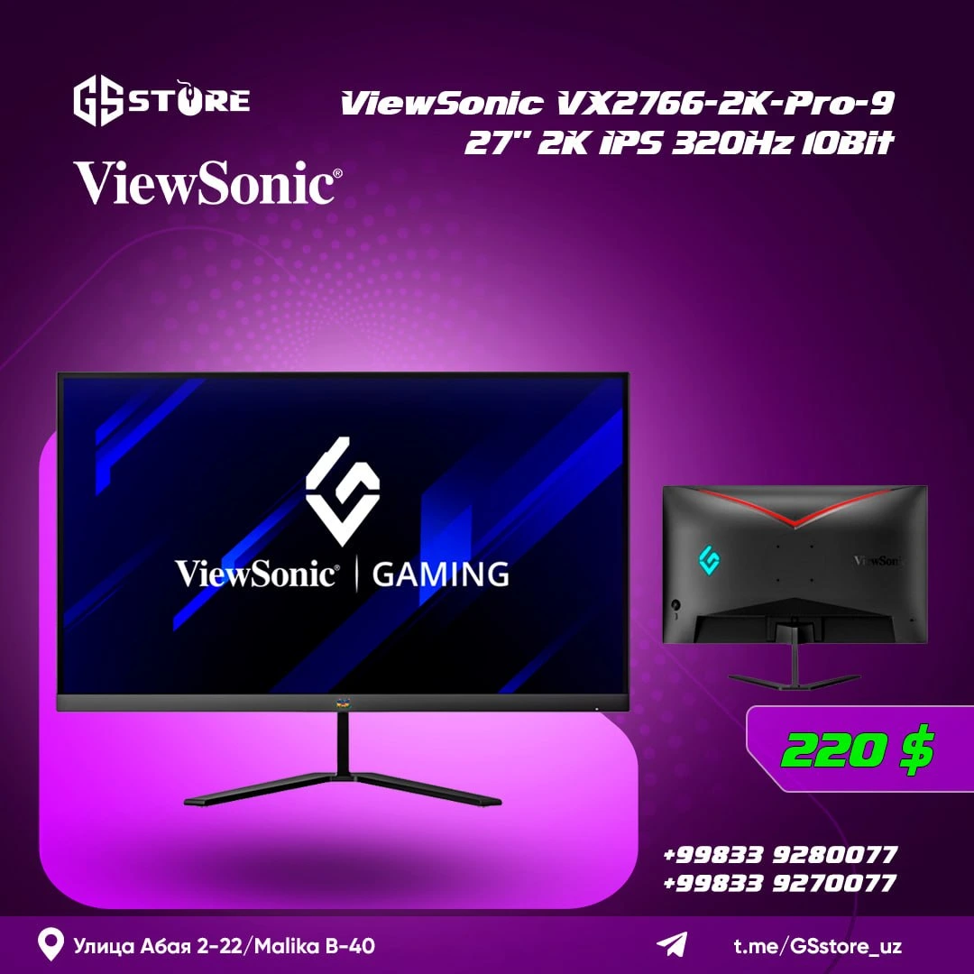  ViewSonic VX2766-2K-Pro-9 2K IPS 320Hz